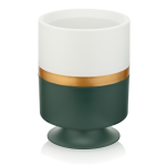 Горшок для цветов Ribbon 4 л вертикальный зеленый-белый