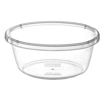Таз круглий 1,6 л прозорий