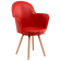 Крісло Tilia Gora-N ніжки букові червоне
