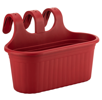 Горщик для квітів балконний підвісний Camellia 6,5 л червоний