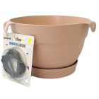 Горщик для квітів Manolya Macrame 5 л кремовий