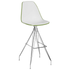 Стілець барний Tilia Eos-X ніжки металеві хромовані хакі - біла слонова кістка