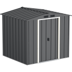 Сарай металевий ECO 202x182x181 см сірий з білим