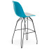 Стілець барний Tilia Eos-M ніжки металеві фарбовані бірюзовий - біла слонова кістка