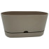 Горщик для квітів балконний Begonya 5,5 л сіро-коричневий
