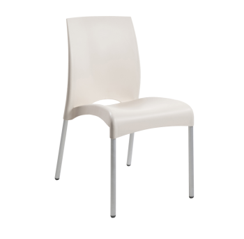 Стул Papatya Vital-S слоновая кость 21 алюминиевые ножки