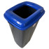 Бак для сортировки мусора 70 л Planet "Бумага" антрацитовый-синий