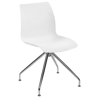 Стул Tilia Lazer-Z ножки хромированные белый