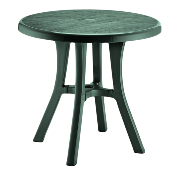 Стіл круглий Irak Plastik Royal 80 см зелений