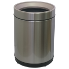 Відро для сміття JAH 10 л кругле срібний металік без кришки з внутрішнім відром