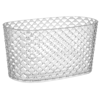 Горщик для квітів балконний Kapadokya 4,7 л прозоро-кришталевий