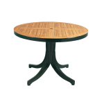 Стіл круглий Papatya Діва Плюс 105 зелений під дерево Стіл круглий Papatya Діва Плюс 105 зелений під дерево