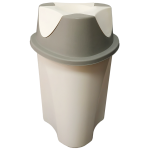 Відро для сміття Planet Twist 15 л крем - сірий