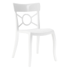 Стілець Papatya Opera-S сидіння біле, верх білий