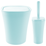 Набор для ванной комнаты Planet Papillon 2 предмета серо-голубой