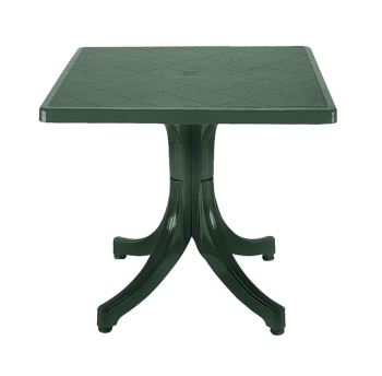Стіл квадратний Papatya Фаворит 80x80 зелений