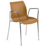 Кресло Tilia Laser ножки хромированные цвет дерево