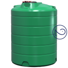 Ємність 3000 л дві горловини вертикальна зелена