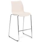 Стілець барний Tilia Laser ніжки хромовані кремовий