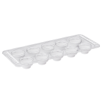 Форма для льоду силіконова біла