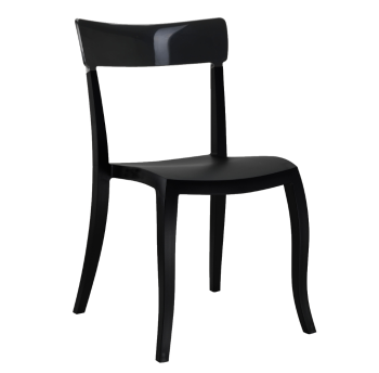 Стул Papatya Hera-S черное сиденье, верх черный