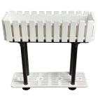 Горщик для квітів балконний з підставкою на ніжках Akasya 11 л білий