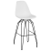 Стілець барний Tilia Eos-M ніжки металеві фарбовані біла слонова кістка - біла слонова кістка