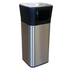 Урна з попільничкою JAH 25 л квадратна срібний металік