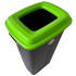 Бак для сортировки мусора 70 л Planet "Стекло" антрацитовый-зеленый