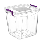 Контейнер на засувках глибокий 7,7 л прозорий