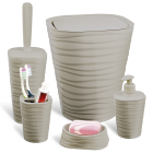 Набір для ванної кімнати Planet Welle 5 предметів латте