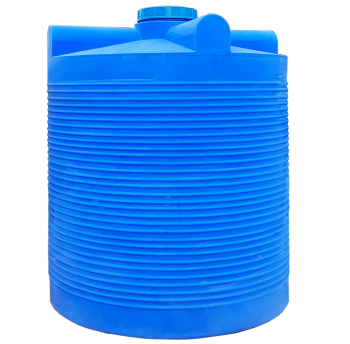 Бочка 5000 л вертикальна ПБ блакитна