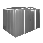 Сарай металлический ECO 320x241x196 см серый с белым Сарай металлический ECO 320x241x196 см серый с белым