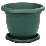 Горщик для квітів з піддоном Villa 22 л зелений