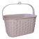 Корзина для прищепок под ротанг 2,9 л пудра