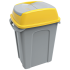 Бак для сміття Planet Hippo 70 л сіро-жовтий