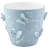 Горшок для цветов 3D 0,7 л светло-голубой