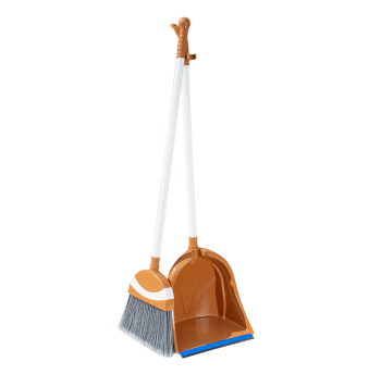 Мітла з совком Irak Plastik Polo кремовий