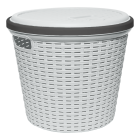 Кошик для білизни під ротанг 13 л білий
