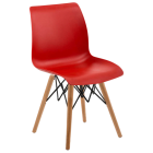 Стілець Tilia Laser-V ніжки букові червоний