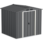 Сарай металевий ECO 202x182x181 см сірий з білим Сарай металевий ECO 202x182x181 см сірий з білим