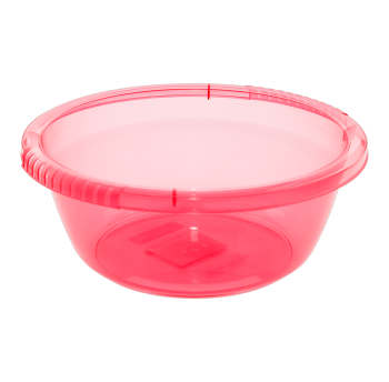 Таз круглый 1,6 л красный