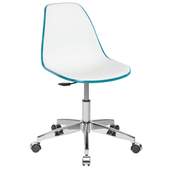 Стілець офісний Tilia Eos-Office зелена нафта - біла слонова кістка