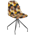 Стілець Tilia Eos-X сидіння з тканиною, ніжки металеві фарбовані SIESTA 301