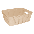 Корзина под ротанг c ручками 2,5 л кремовая