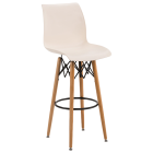 Стілець барний Tilia Laser-V ніжки букові кремовий