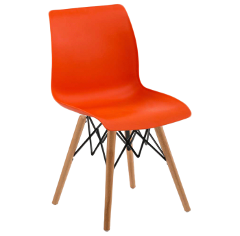 Стілець Tilia Laser-V ніжки букові помаранчевий