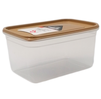 Контейнер Flexy Box прямокутний 1,3 л прозорий кришка кремова Irak Plastik