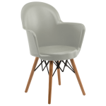 Кресло Tilia Gora-V ножки буковые серый цемент