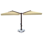 Парасоля Banana Classic двокупольна фронтальна, квадратна 3 х 3 м * 2